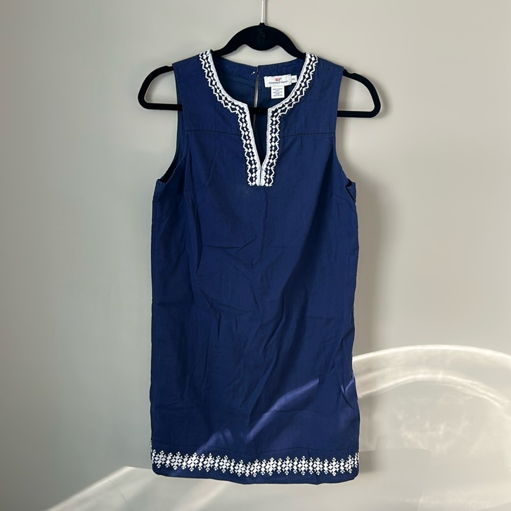 Vineyard vines navy nautical small dress small blue